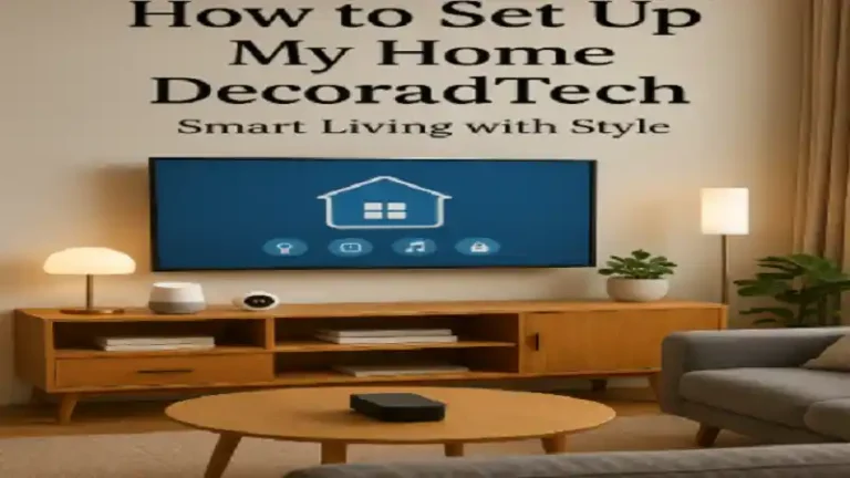 how to set up my home decoradtech