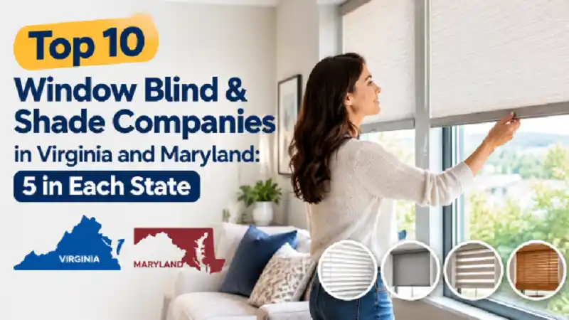 Top 10 Window Blind & Shade Companies in Virginia and Maryland: 5 in Each State